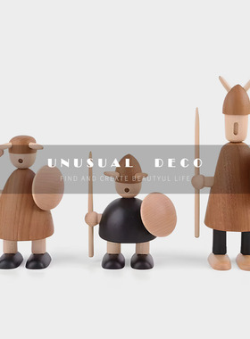 山海艺术现代样板间儿童房布偶公仔摆件售楼处男孩房桌面组合装饰