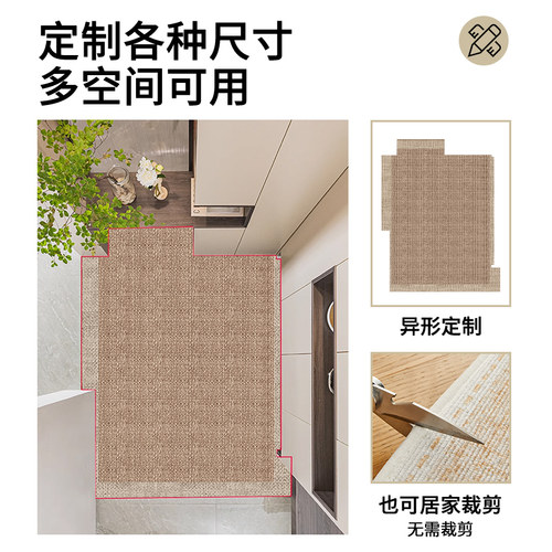 入户门地垫2026新款高级感进门地毯门口家用门垫玄关脚垫可裁剪 - 图1