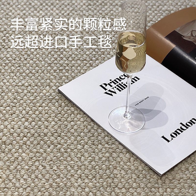 2026新款新西兰进口羊毛地毯客厅轻奢高级感家用素色沙发卧室地垫