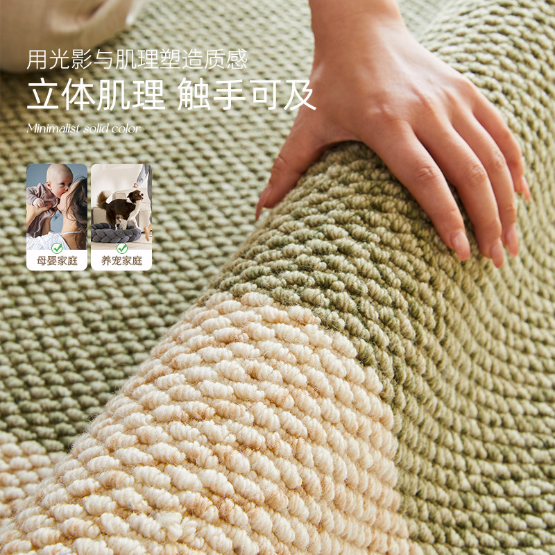 法式复古地毯客厅羊毛2026新款中古风免洗可擦高级感沙发卧室地毯