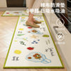 Kitchen floor mat anti-slip, oil-proof and wipeable new style carpet