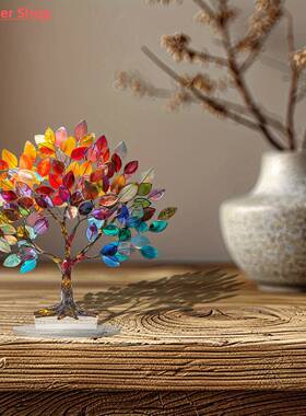 2D Flat Acrylic Tree of Life Desktop Decoration Small Decora