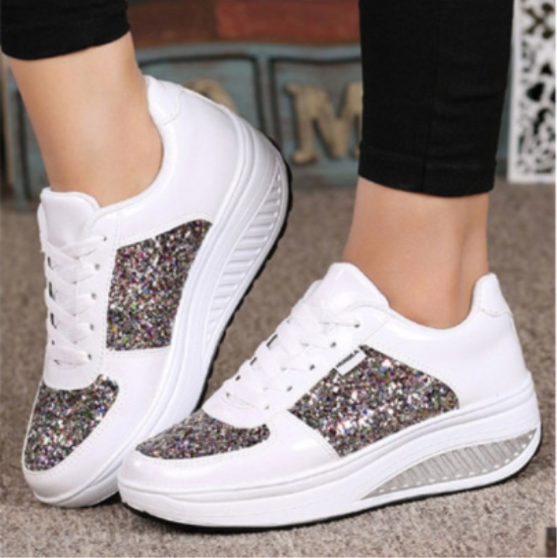 妇女运动鞋子Women causal sport shoes ladies sneakers running-图1