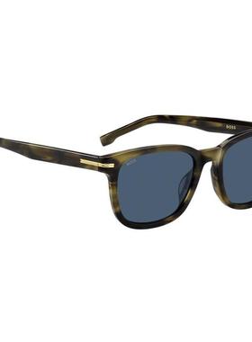 代购代购Hugo Boss男士太阳镜防紫外线蓝镜片非偏光清晰视野方形