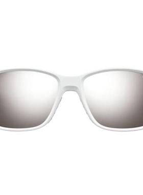 代购JULBO女士太阳镜防紫外线高亮度防护侧面遮光镜片可挂绳白色