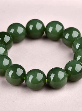 可玉可求新年礼物和田玉手链男女款青白玉带糖色手链玉石手串款一