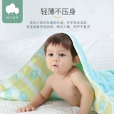 Детское хлопковое марлевое банное полотенце для новорожденных, милое одеяло, хорошо впитывает воду, увеличенная толщина