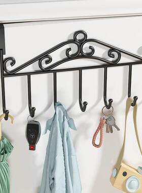 入户门口玄关放钥匙摆件置物架卧室门后衣架装饰挂锁匙的收纳挂钩