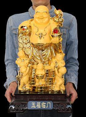 弥勒佛树脂招财客厅玄关佛像供奉