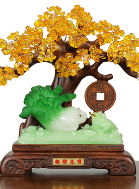 简吟树脂招财中式收银台招财猫