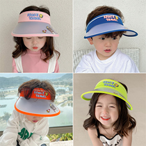 Children sunscreen cap empto top hat visor sunbeds male and female children Summer breathable UV-resistant UV-resistant sun hat baby