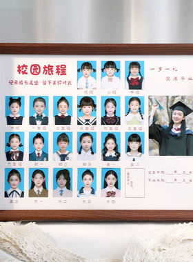 校园时光成长一寸二寸证件照相框