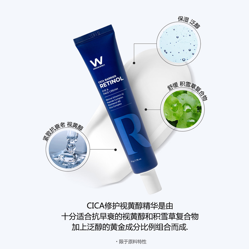 Wonjin原辰修护视黄醇霜面部眼部熬夜护理紧致抗皱舒缓官方正品