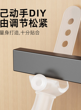 门吸免打孔新款卫生间门阻门挡器门碰硅胶门后铁门把手绑带防撞垫