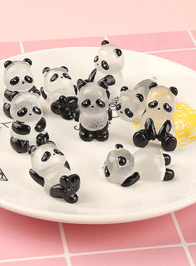 夜光可爱小熊猫发光DIY饰品