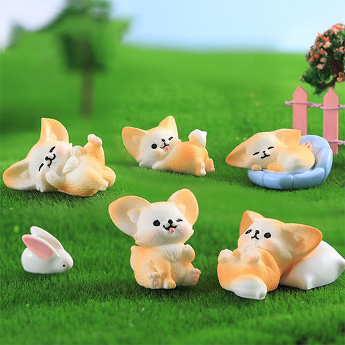 新款微景观小摆件 耳廓狐13款 微景观树脂摆件可/耳廓狐13款配件 - 图0