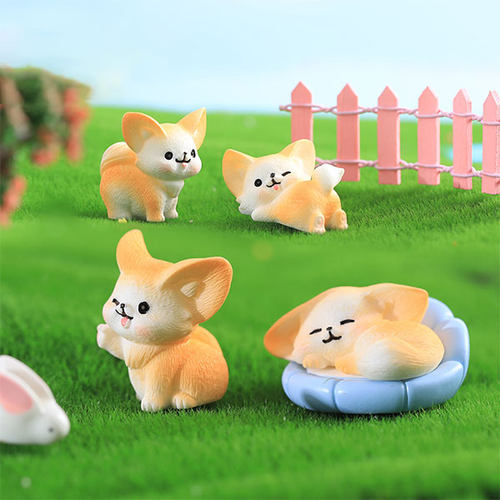 新款微景观小摆件 耳廓狐13款 微景观树脂摆件可/耳廓狐13款配件 - 图1