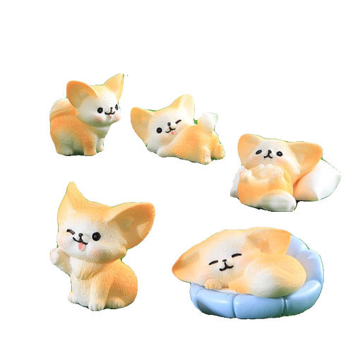 新款微景观小摆件 耳廓狐13款 微景观树脂摆件可/耳廓狐13款配件 - 图3