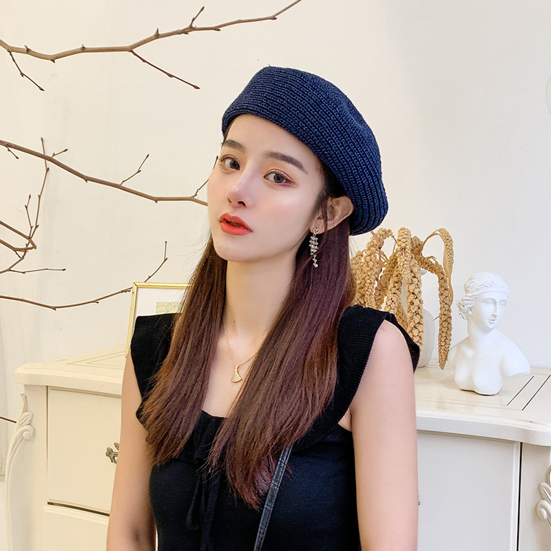青妮美旗舰店网红女士贝雷帽夏天百搭八角帽女韩版英伦报童帽春夏季遮阳帽子潮2