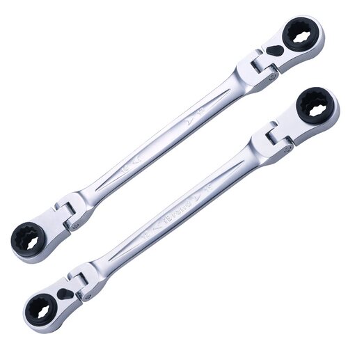 进口活头棘轮加长工业级维修四用双向开口省力多功能棘轮扳手快速 - 图3