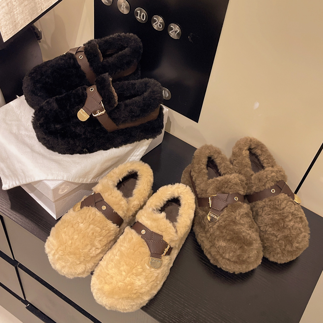 羊羔毛毛鞋女秋冬新款外穿厚底加绒懒人舒适增高一脚蹬豆豆棉鞋潮,淘宝优惠券,粉丝福利购,淘宝优惠卷