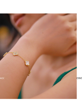 经典四叶草贝母甜美手链