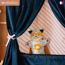 nobodinoz Puppet toy Puzzle Toy Hand Puppet cloth bag Cloth Bag Rabbit tiger Animal velvet Baby