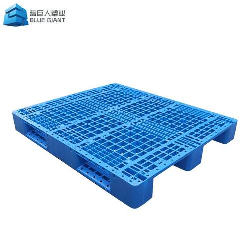 网格川字塑料托盘叉车托盘仓库防潮垫板货架货运托盘加钢管 - 图0