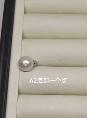 天然淡水珍珠吊坠极光境面微瑕11mm纯银厚瓜子扣吊坠日常简约礼盒