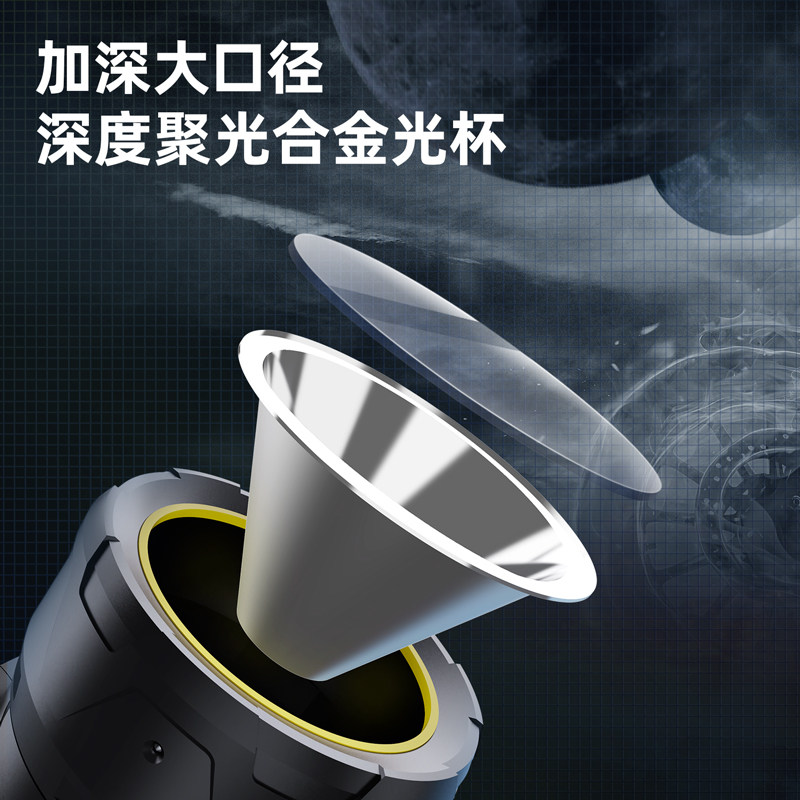 得力强光充电户外超亮大功率手提灯 得力磊达照明电筒