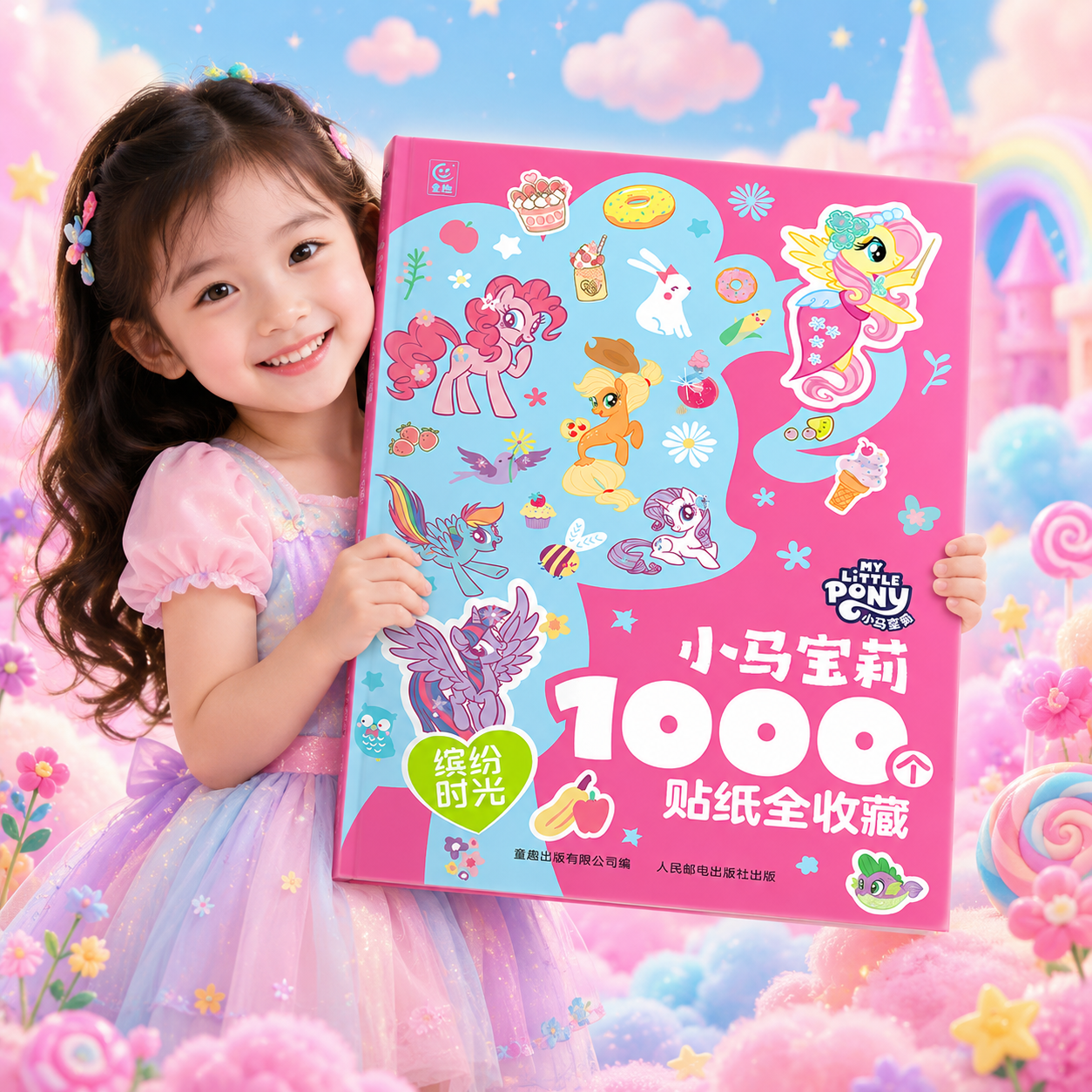 1000个贴纸全收藏小马宝莉正版贴纸书