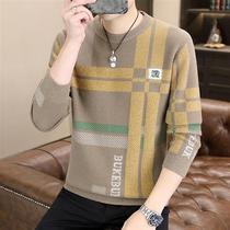 Baronachian autumn winter new sweater male Korean version Trend needle weasel-knit sweatshirt round collar warm blouse Kits