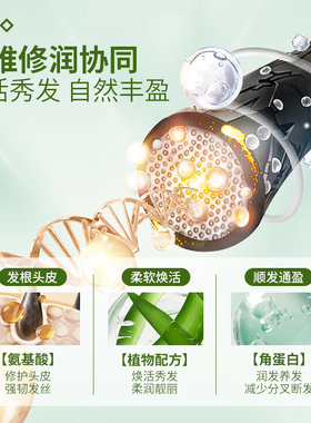 eef洗护系列氨基酸角蛋白焦发还原霜先洗后护香水版柔润的秘密