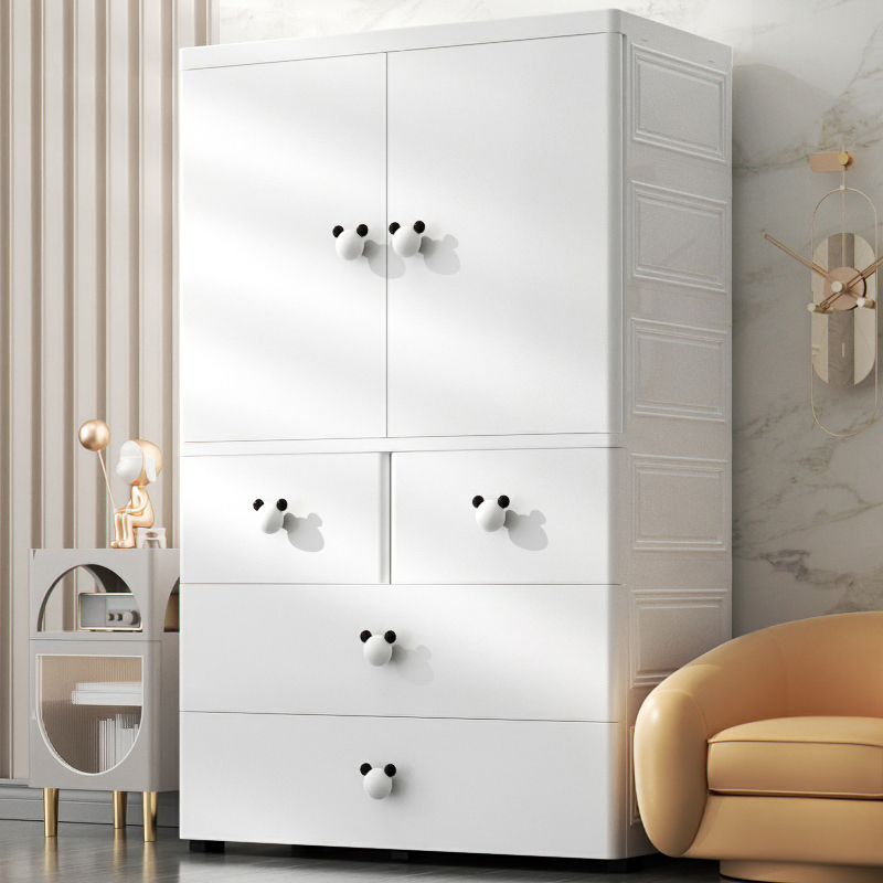 80cm特大加厚宝宝衣柜婴儿收纳柜简易儿童衣橱家用衣服整理储物柜 - 图0