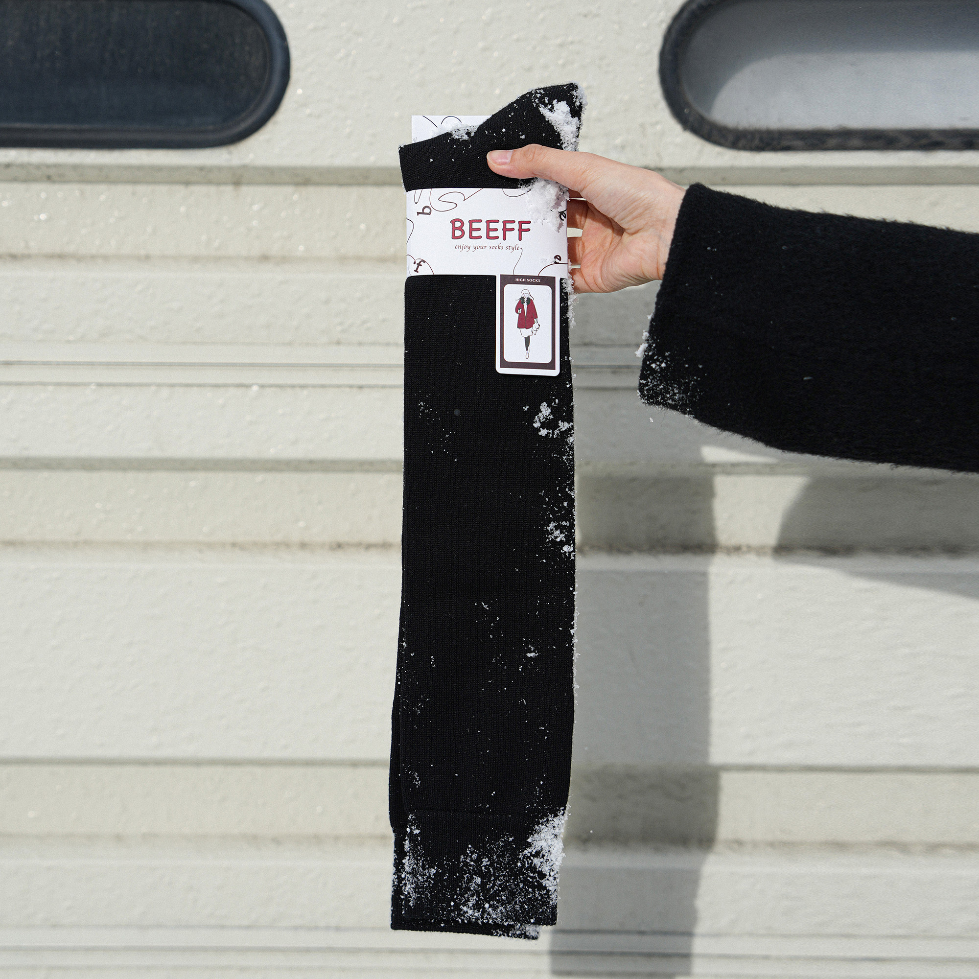 Beeff 科技发热纱线 保暖棉高筒过膝袜 毛巾厚长袜冬 瘦腿小腿袜,淘宝优惠券,粉丝福利购,淘宝优惠卷