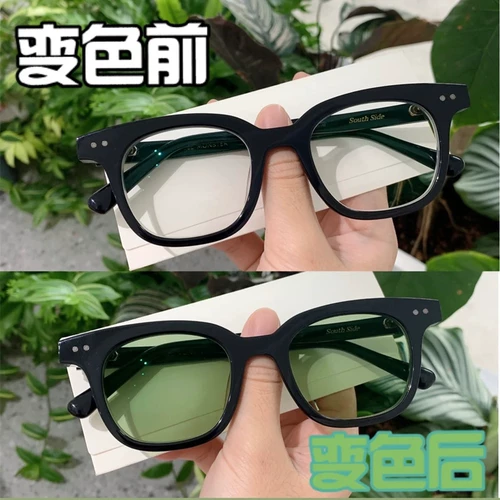 【Добавить зеркальную раму】 1,56 1,61 1.67 Обрезка миопийских линз антигультравиолетовой порошок, синий, чай, черный