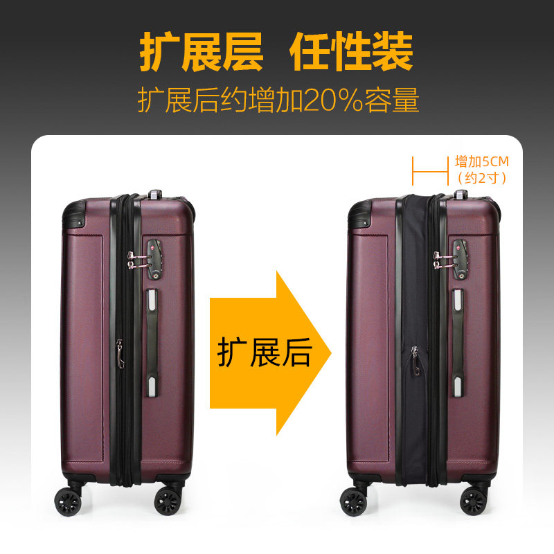 祥兴箱包SUISSEWIN行李箱大容量拉杆箱女登机箱男旅行箱子可扩展,淘宝优惠券,粉丝福利购,淘宝优惠卷
