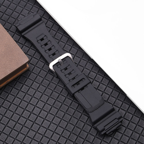 橡胶手表带适配卡西欧AQ-S810W AEQ-110W C5208防水硅胶表带配件 - 图0