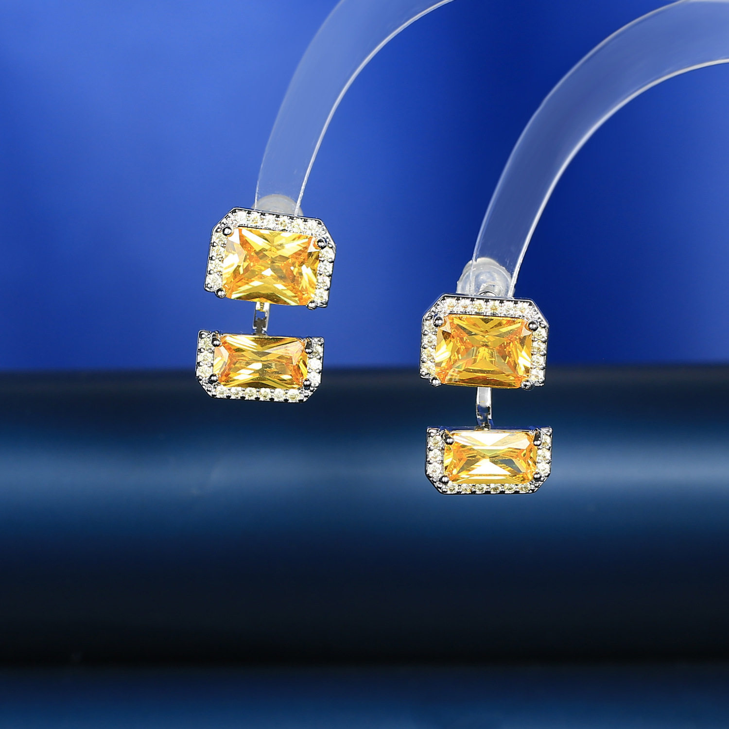 欧美2025夏季新款夸张微镶锆石耳环耳钉耳坠女长款复古潮耳饰,淘宝优惠券,粉丝福利购,淘宝优惠卷