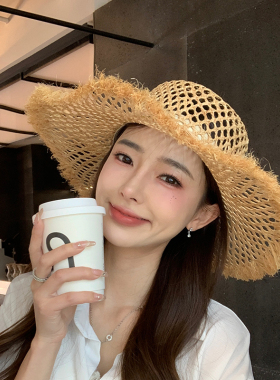 出游潮畔太阳帽女夏季