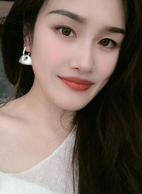 热卖时尚欧美风拉丝同心锁几何
