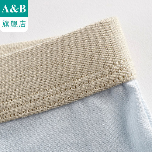 【2条装】ab内衣男童平角裤弹力舒适中大童男宝宝四角短裤F603 - 图2