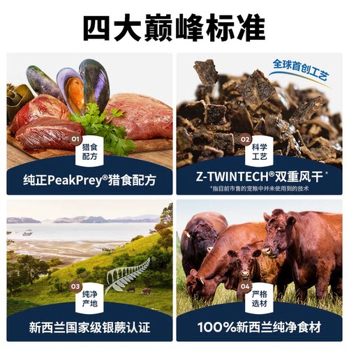 ZIWI滋益巅峰风干狗粮2.5kg多口味无谷犬粮全犬通用新西兰 - 图0