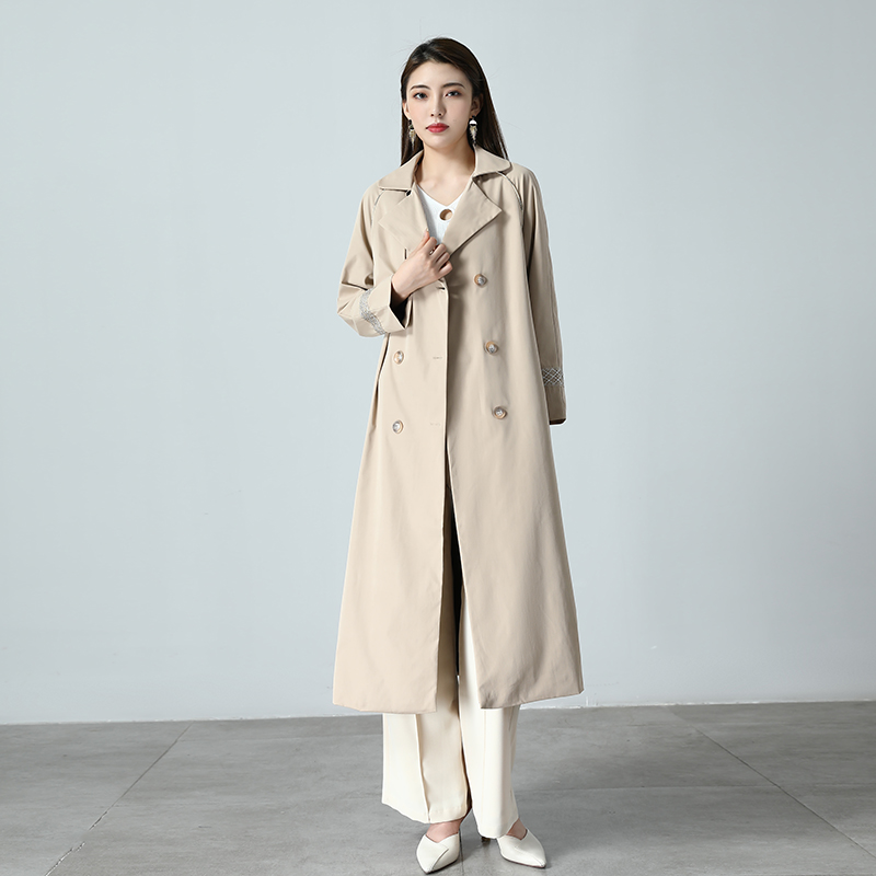 秋新款长款工装外套 20 品牌折扣女装 007 韩版系带风衣 甄选好物 秋新款长款工装外套 20 品牌折扣女装 007 韩版系带风衣 甄选好物