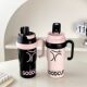 Big Mac thermos cup 2024 new style female tall and beautiful ton cup straw water cup large capacity ice cup