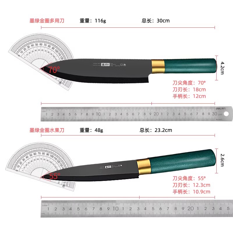 小天籁水果砧板食品级双面切菜板厨房专用刀板水果刀粘板案板套装 - 图3