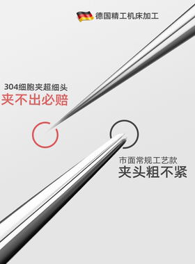 细胞夹黑头超细304不锈钢粉刺针