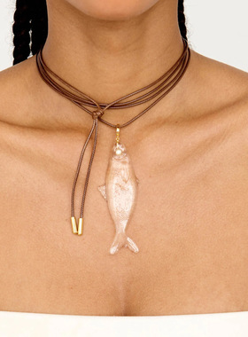 英国george melis欧美铜材质多吊坠夏季海洋小鱼海星鱼骨绳子