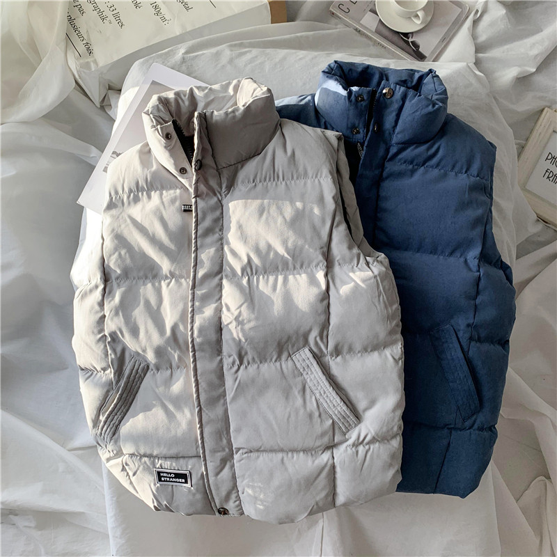 男士秋冬季羽绒棉款潮流休闲马甲 mleezae背心/马甲