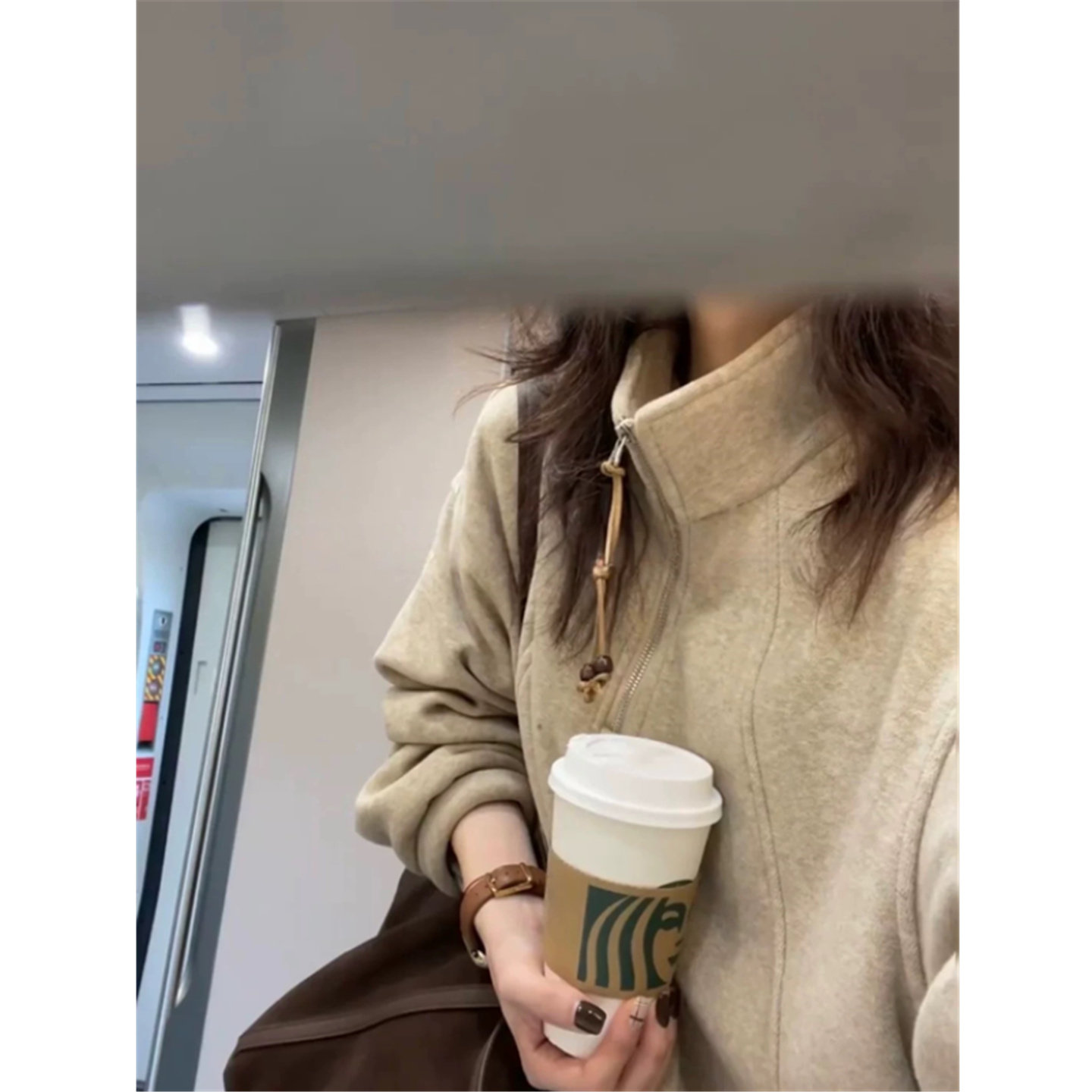 美式复古半拉链立领卫衣女秋冬季设计感小众加绒加厚外套宽松上衣,淘宝优惠券,粉丝福利购,淘宝优惠卷